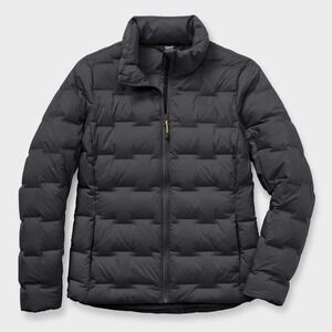 Duluth Trading Co AKHG Snowpack Stretch Down Jacket Jet Black Large New W/ Tags